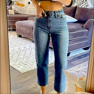Women's Super-High Rise Vintage Straight Jeans - Universal Thread™ Dark Blue